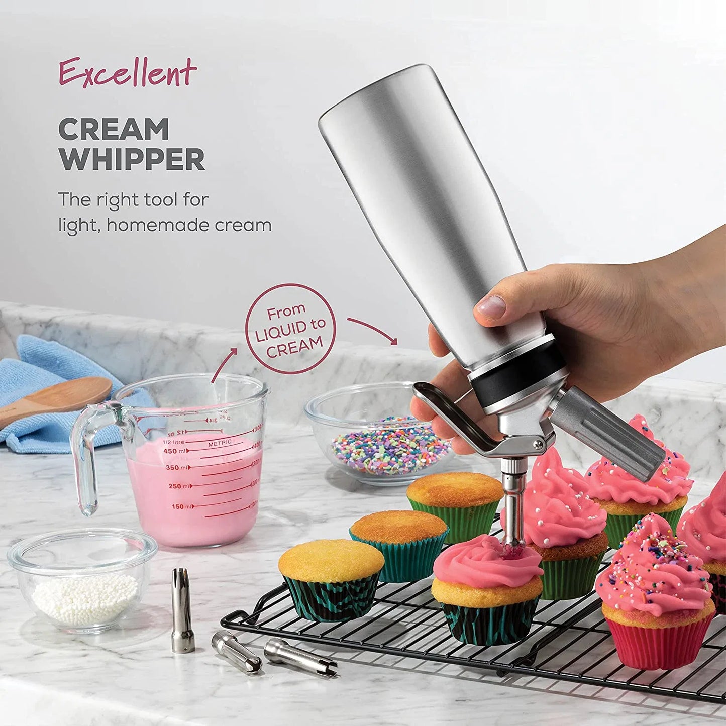Whip Cream Gun 500 ML / 1000 ML
