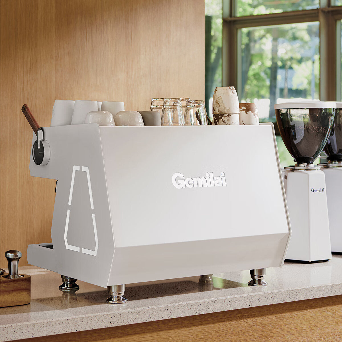 Gemilai Crm3211 2 Group Head Multifunction Commercial Espresso Coffee Machine With Triples Boilers
