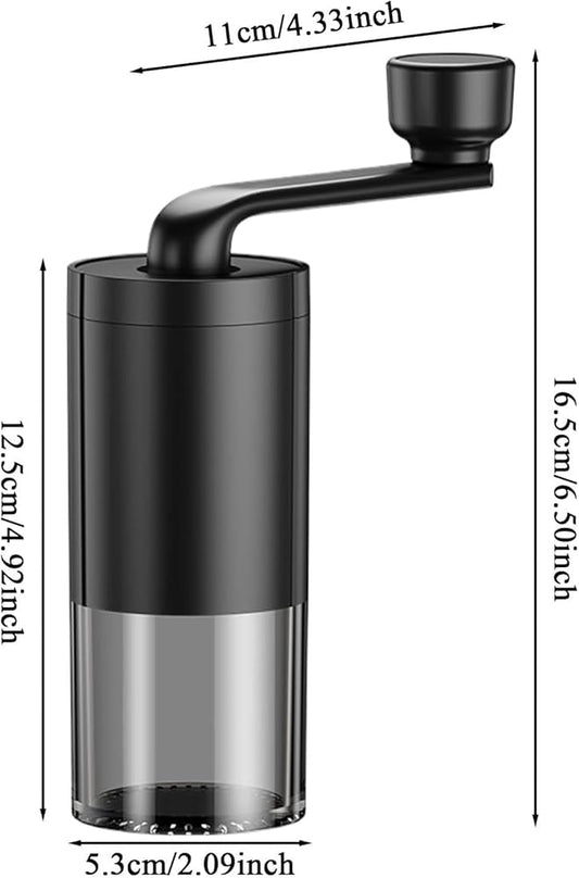 Manual Coffee Grinder with Adjustable Burr Settings