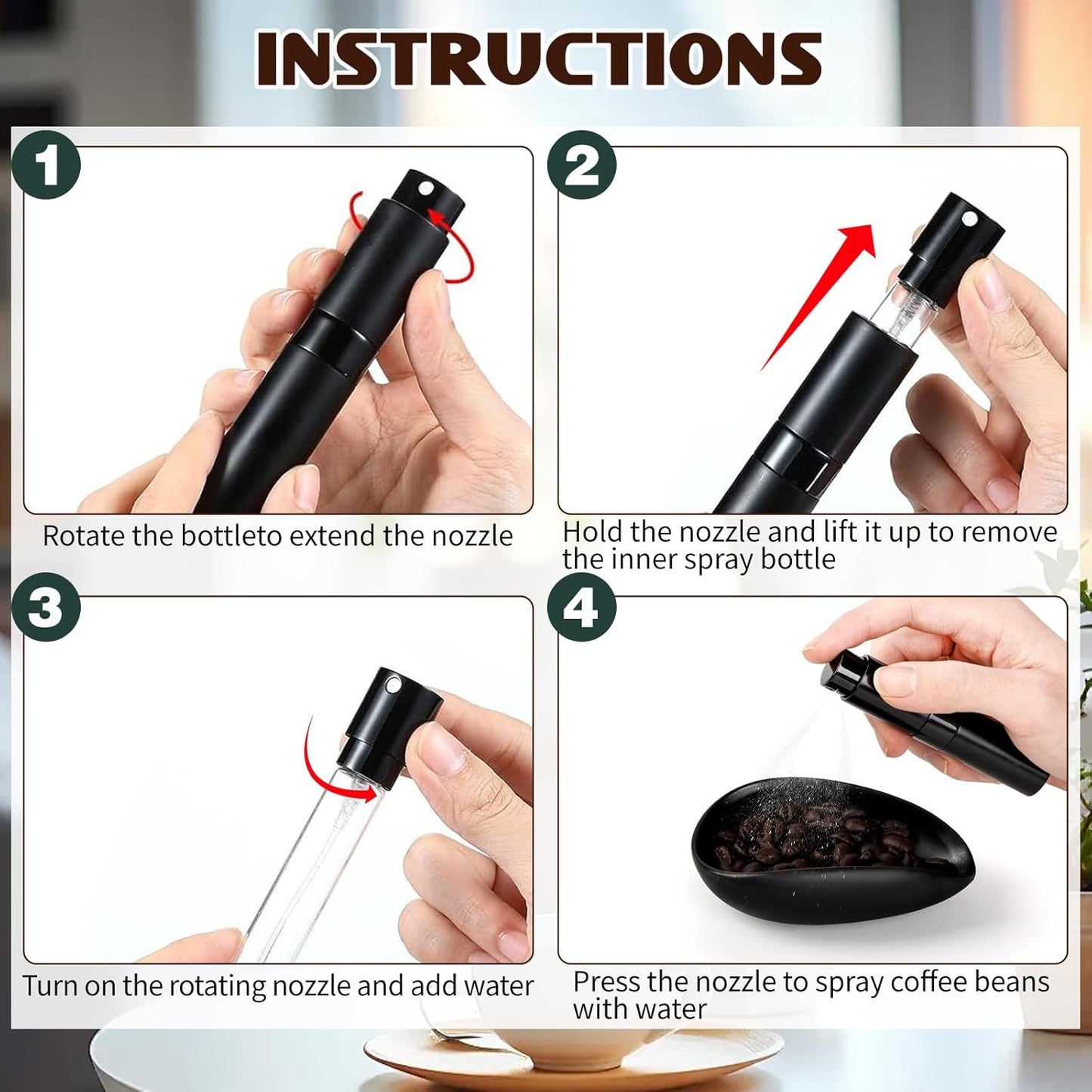 Coffee Bean Dosing Cup Spray