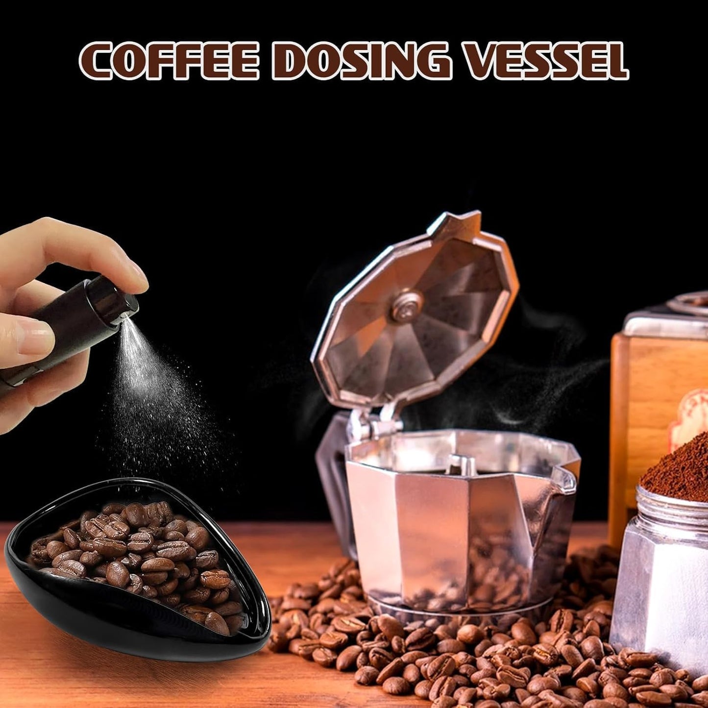 Coffee Bean Dosing Cup Spray
