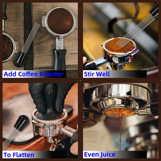 Coffee Tamper Distributor Espresso Stirrer Tool