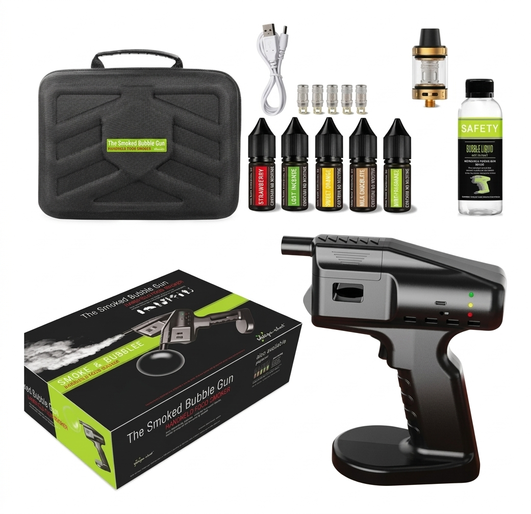 Molec-chef The Smoked Bubble Gun 本体 Molec-chef The Smoked Bubble Gun - 2-in-1 Handheld – Beverages