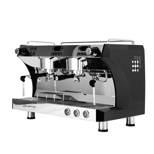 Gemilai G3120C Ink Black Professional Commercial Espresso Coffee Machine New 2-Group