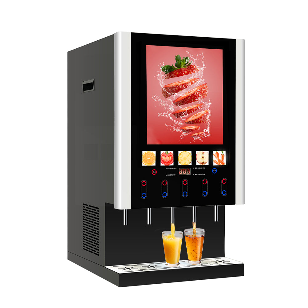 12 OPTIONS HOT & COLD TEA & COFFEE VENDING MACHINE WITH DIGITAL TOUCH PANEL (BRAND NEW)