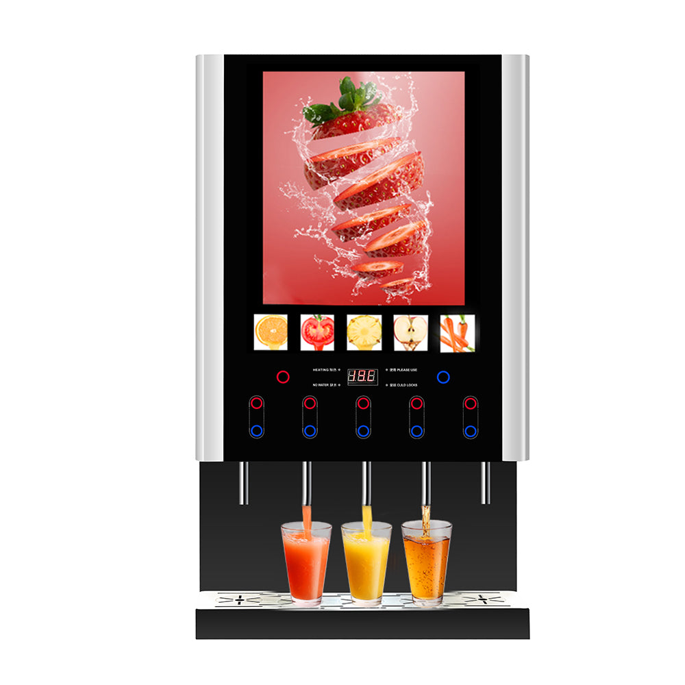 12 OPTIONS HOT & COLD TEA & COFFEE VENDING MACHINE WITH DIGITAL TOUCH PANEL (BRAND NEW)