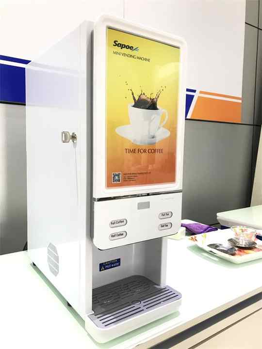 2 Options Tea Coffee Vending Machine half & full tea & coffee