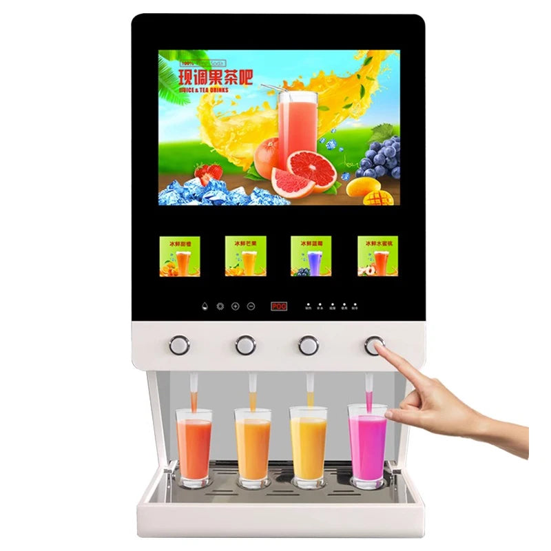 4 OPTIONS JUICE COLD BEVEREAGES COMMERCIAL MACHINE
