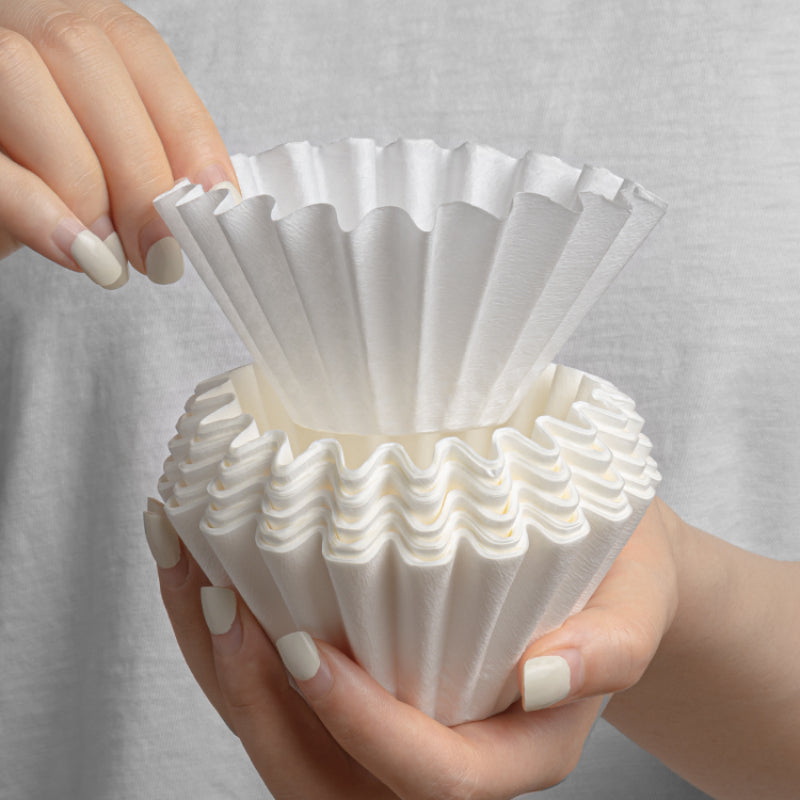 Coffee Filter Papers 50pcs Pour Over Fits B75 Coffee Dripper & 1-2 Cups