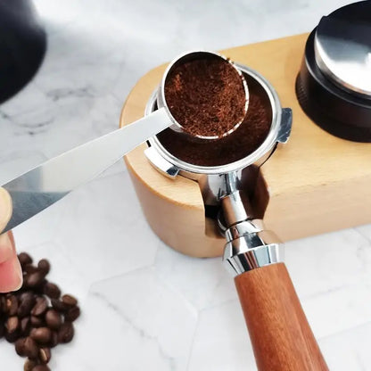 Stainless Steel Stand Coffee Powder Measuring Tamper Spoon