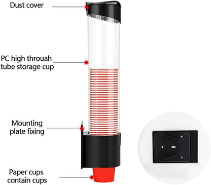 Cup Dispenser Wall Mounted Plastic