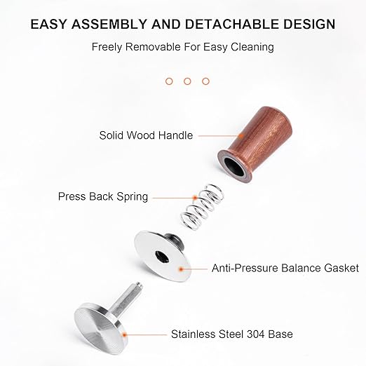 Tamper Second Generation Push Solid wood 58mm