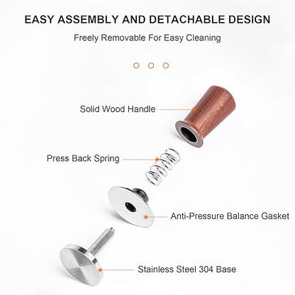 Tamper Second Generation Push Solid wood 58mm