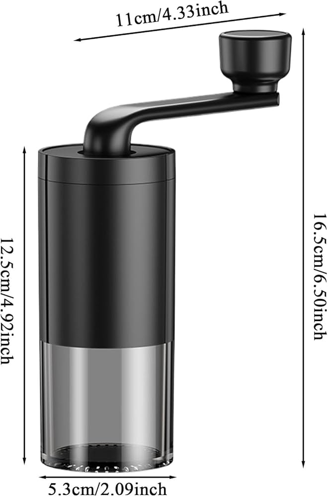 Manual Coffee Grinder with Adjustable Burr Settings