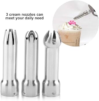 Whipping Cream Gun Flower Nozzle 3 PCS