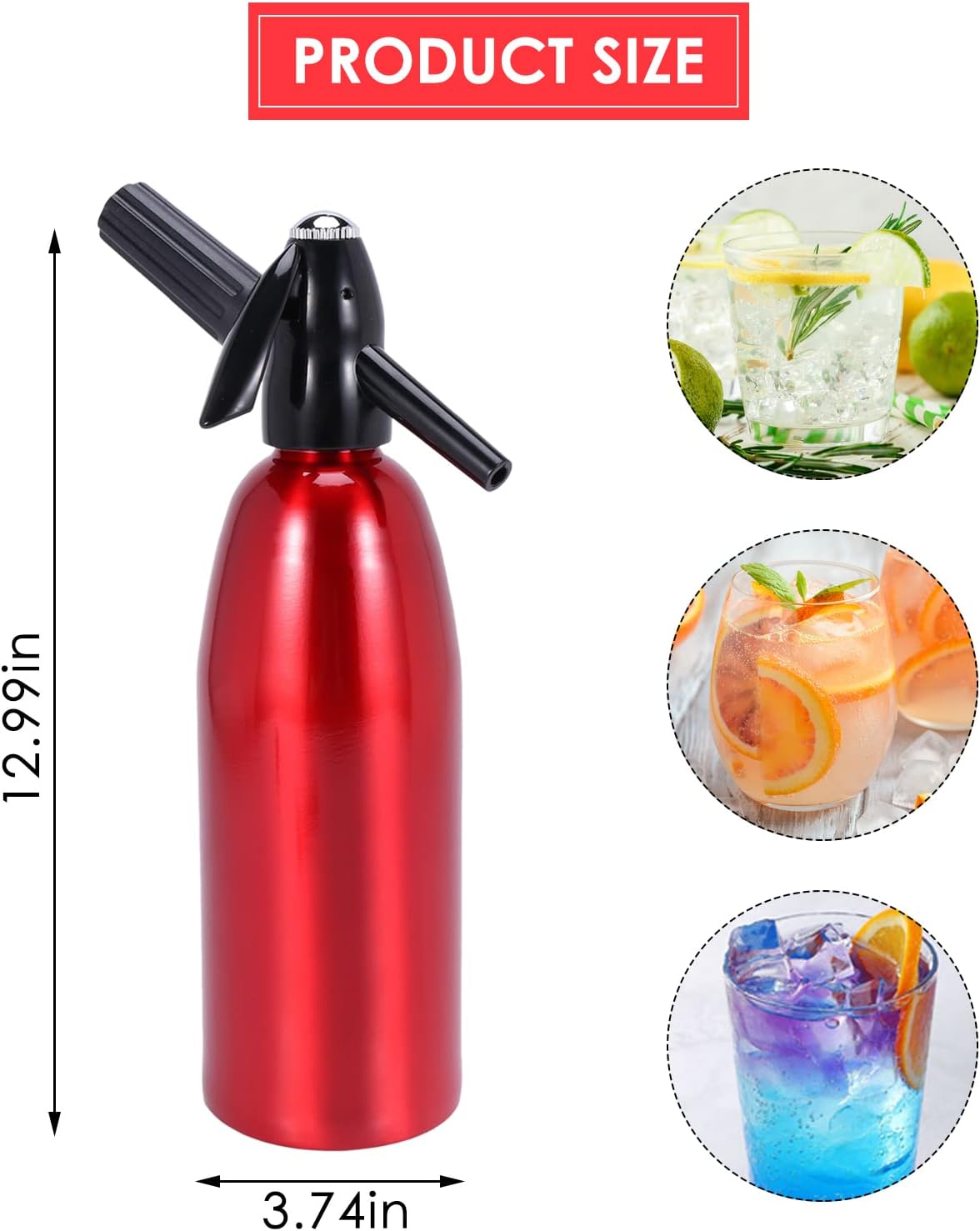 MANUAL 1L SODA SIPHON SODA WATER MAKER