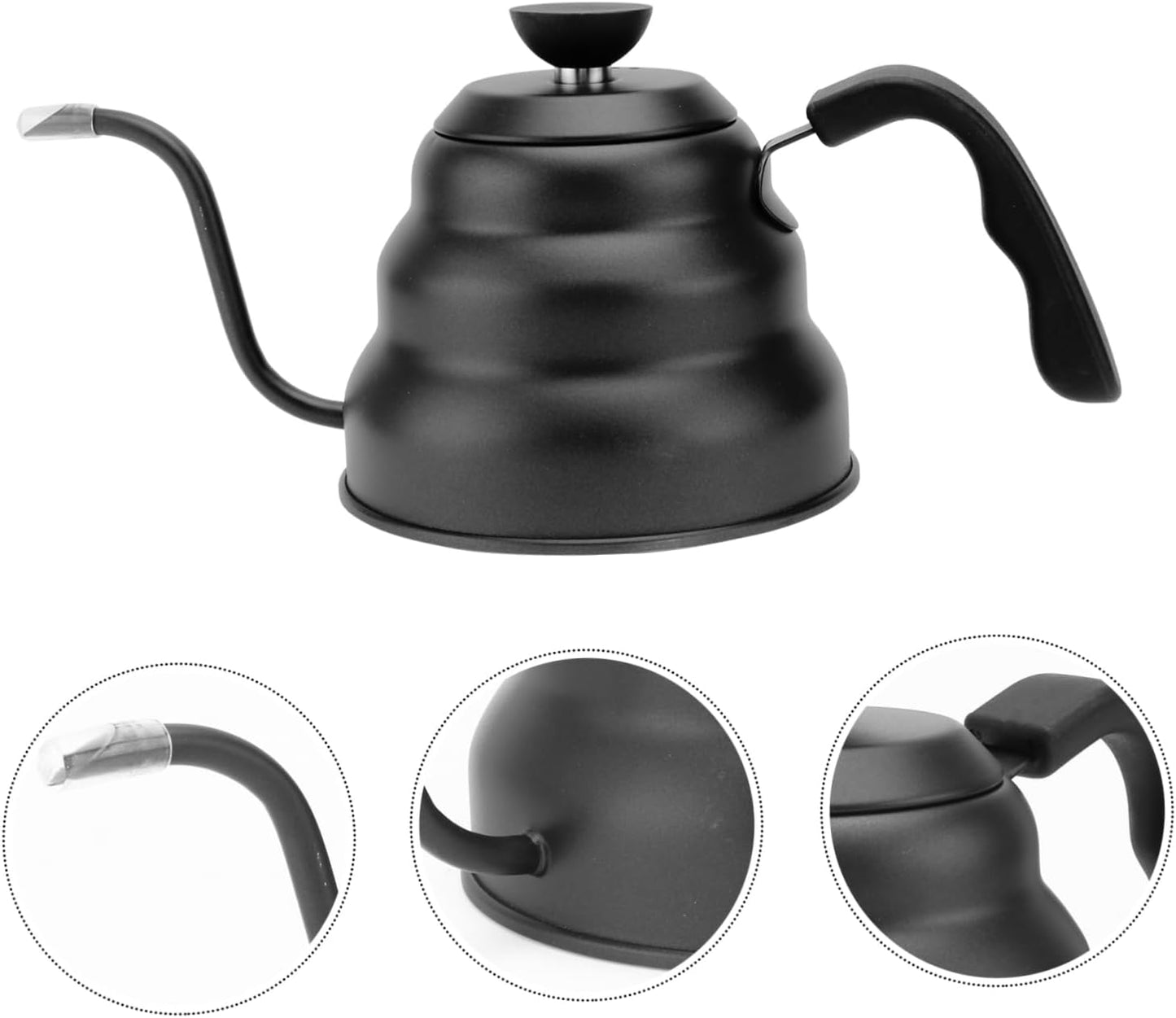 Coffee Drip Kettle Neck Stainless Steel Thin Mouth Gooseneck Cloud Drip Kettle V60