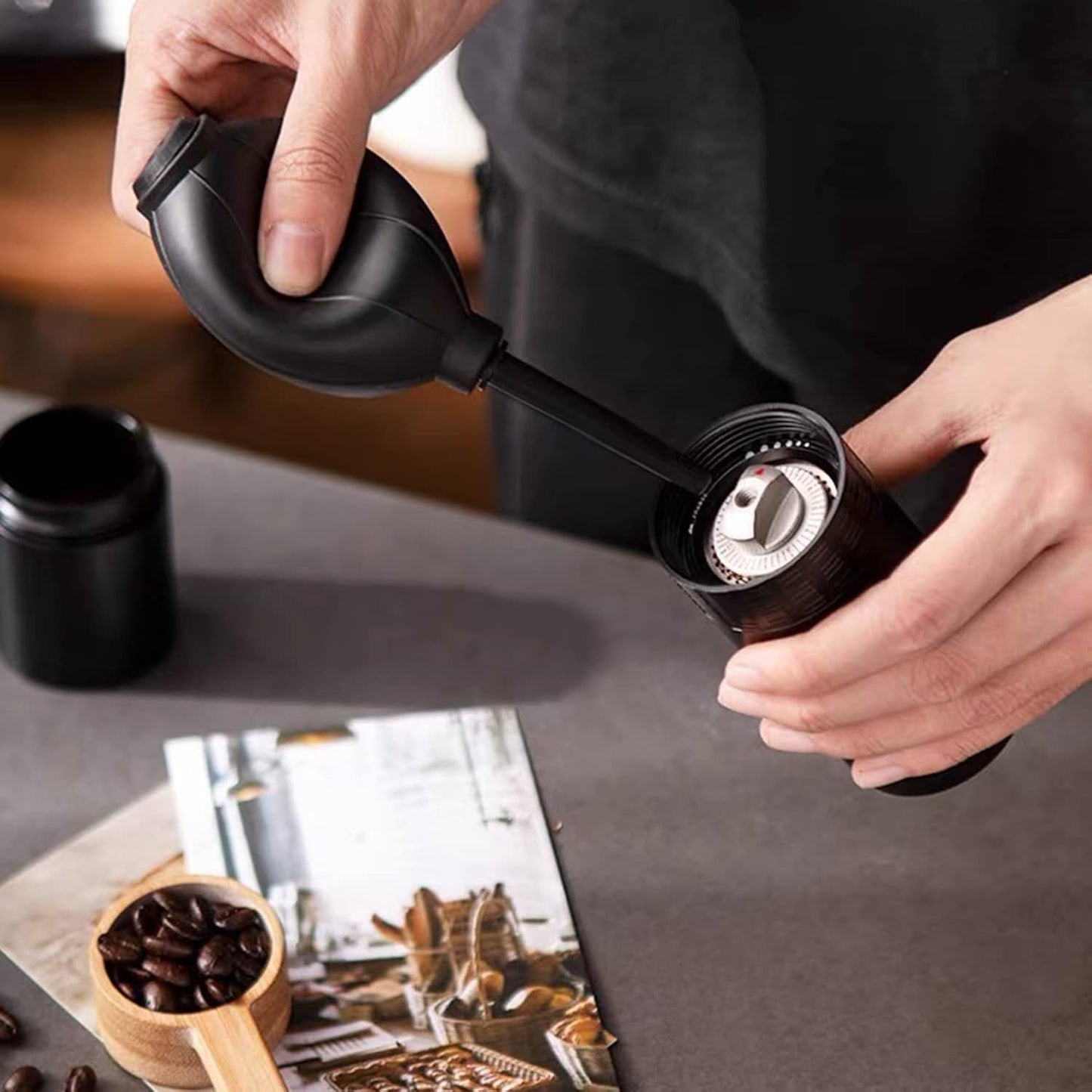Coffee Grinder Cleaning Air Blower