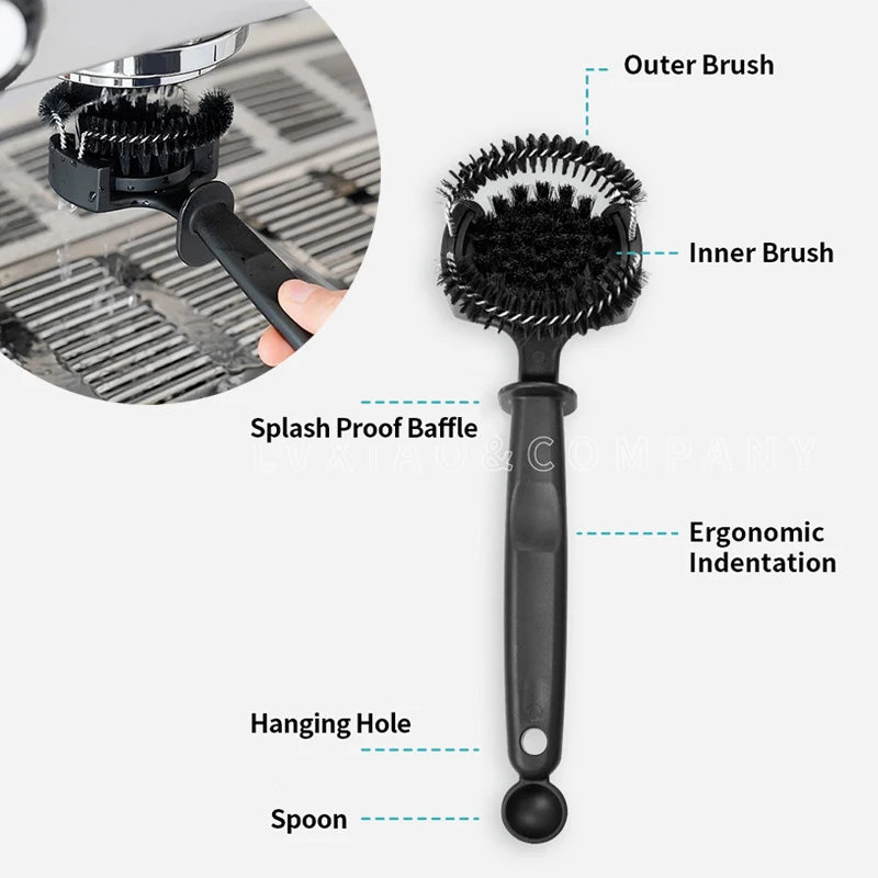 Coffee Machine Cleaning Brush Espresso Coffee Maker Group Head Cleaning Brush Coffee Grinder Cleaning Tool Coffee Brush 58mm