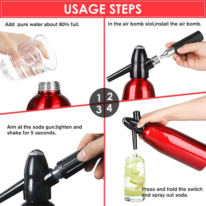 MANUAL 1L SODA SIPHON SODA WATER MAKER