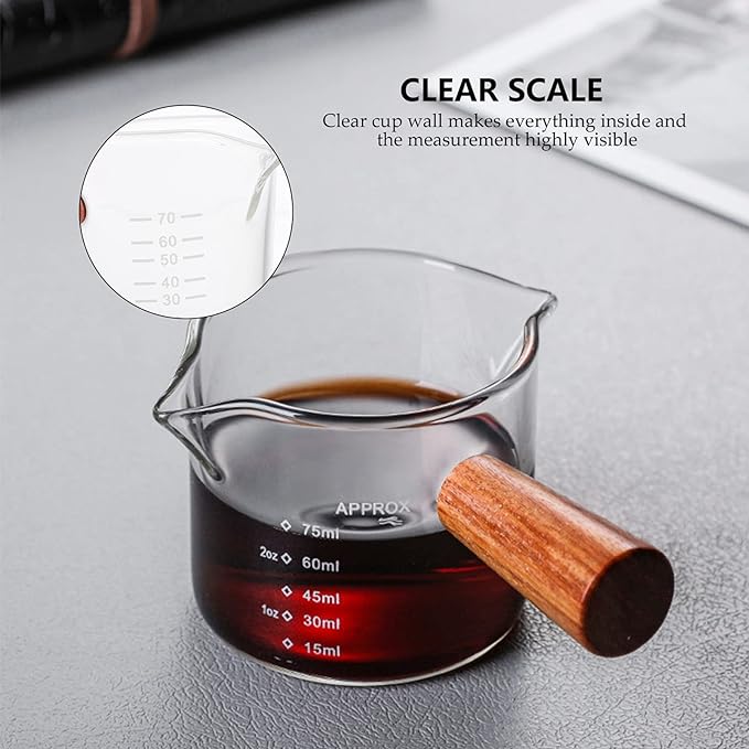 Measuring Shot Glass Wood