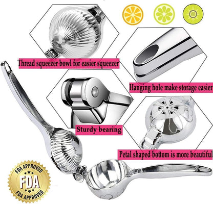 Lemon Squeezer, Stainless Steel Manual Hand Squeezer