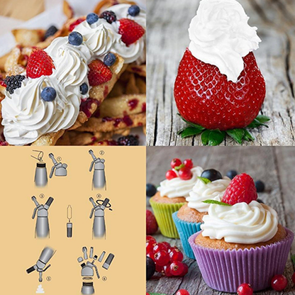 Whipping Cream Gun Flower Nozzle 3 PCS