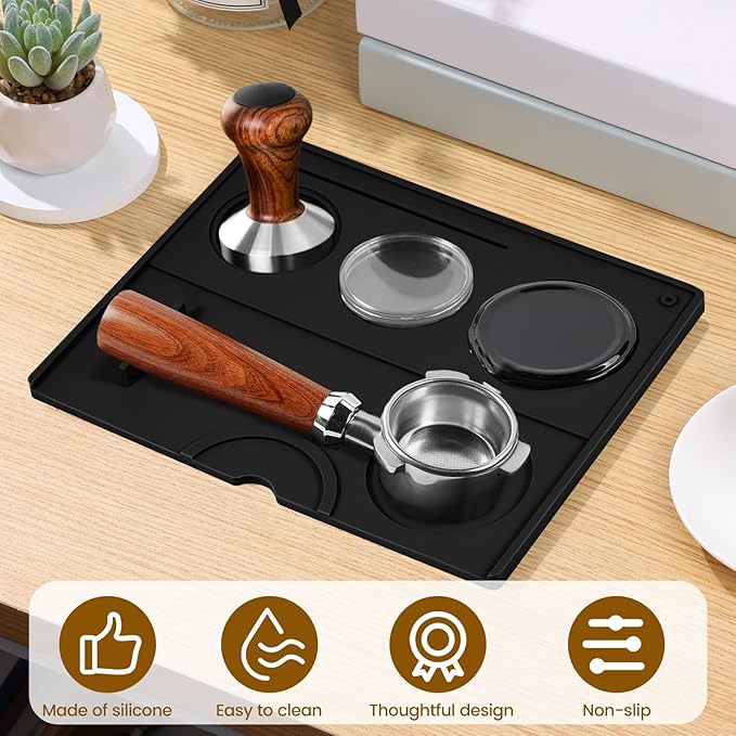 1 PCS Espresso Silicone Coffee Tamper Mat