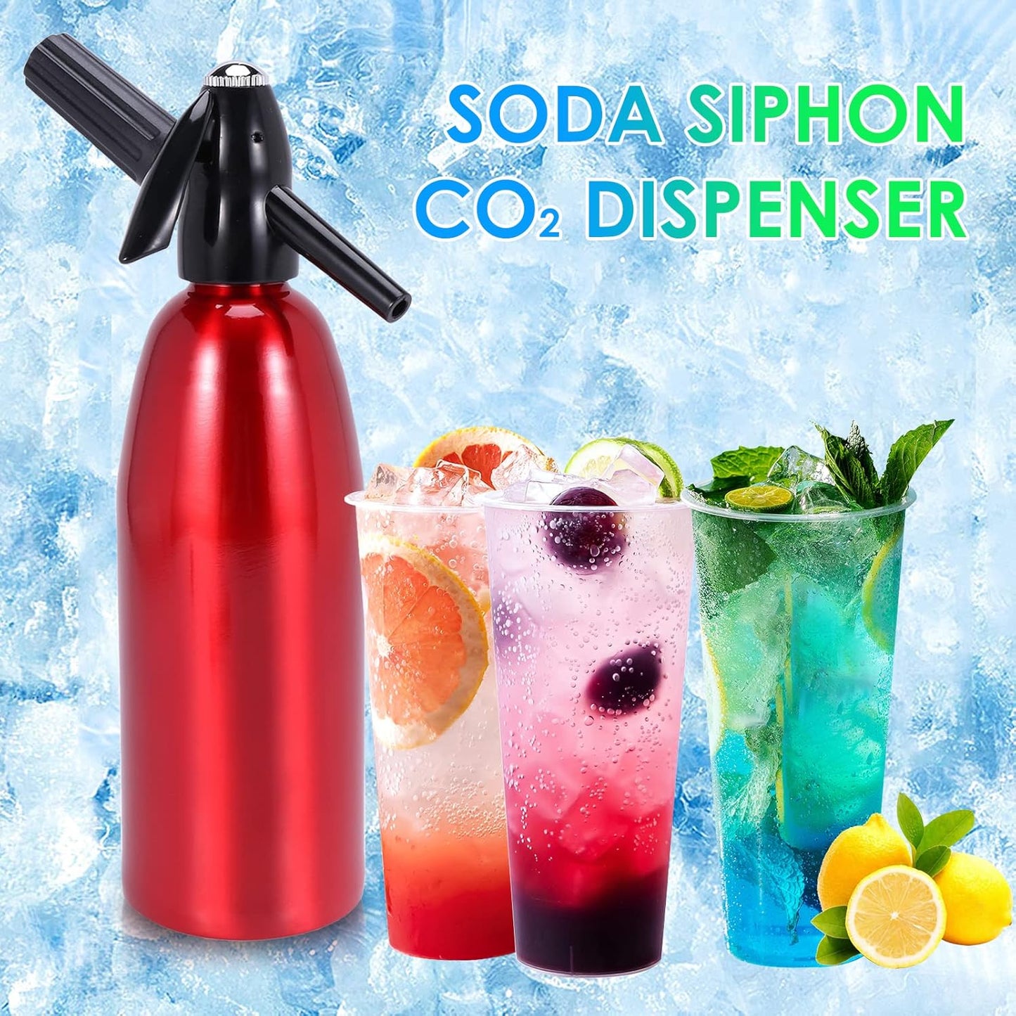 MANUAL 1L SODA SIPHON SODA WATER MAKER