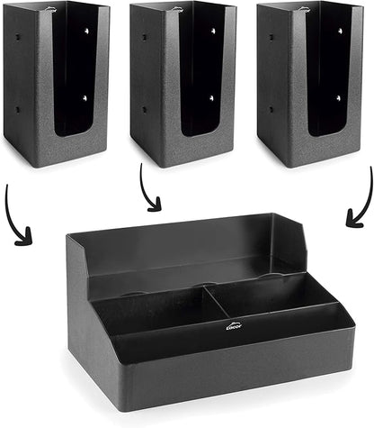 3+3 Compartment With Cup Holder