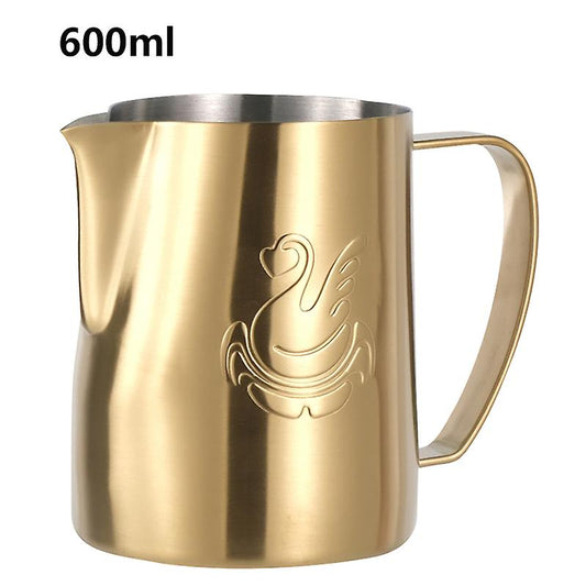 Jibbi Milk Streaming Frothing  Jug silver / golden / rainbow 600 ML