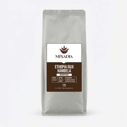 Mixadia Ethiopia Guji Hambela Coffee Beans – Medium Dark Roast