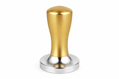 Tamper – 58mm Flat Base Barista Tool with Ergonomic Handle (Red & Stainless Steel)