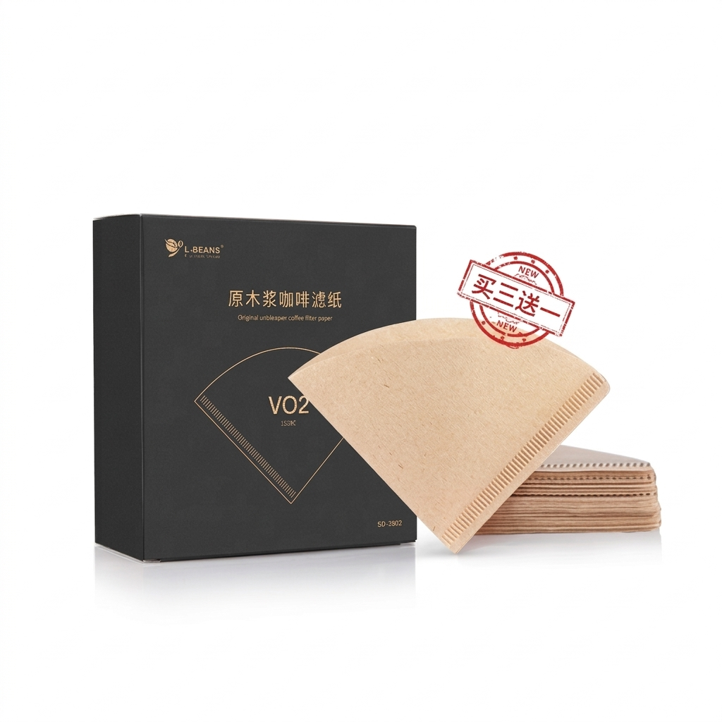 V01/V02 Coffee Filter Papers (40/100 Pack) – Natural Wood Pulp V60 Cone Filters