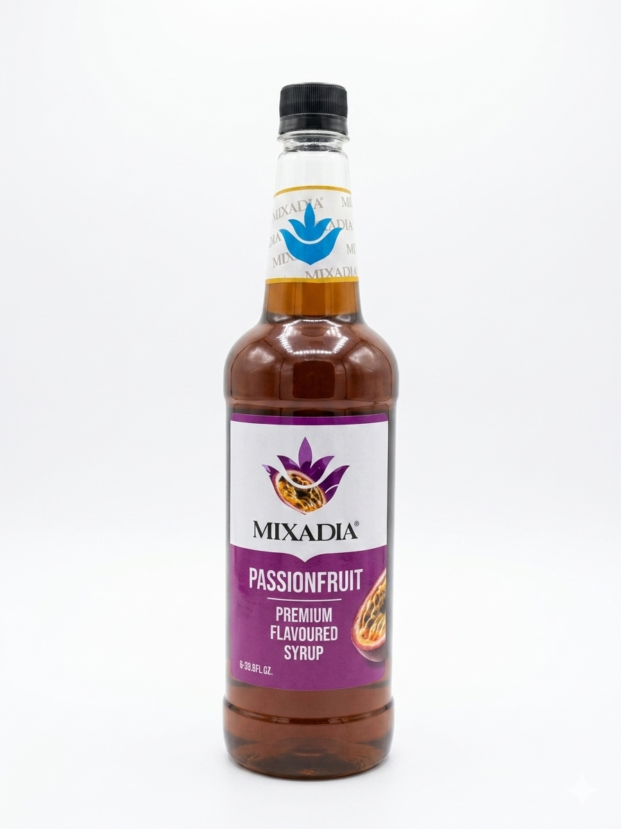Mixadia Passionfruit Premium Flavoured Syrup (1 Ltr)