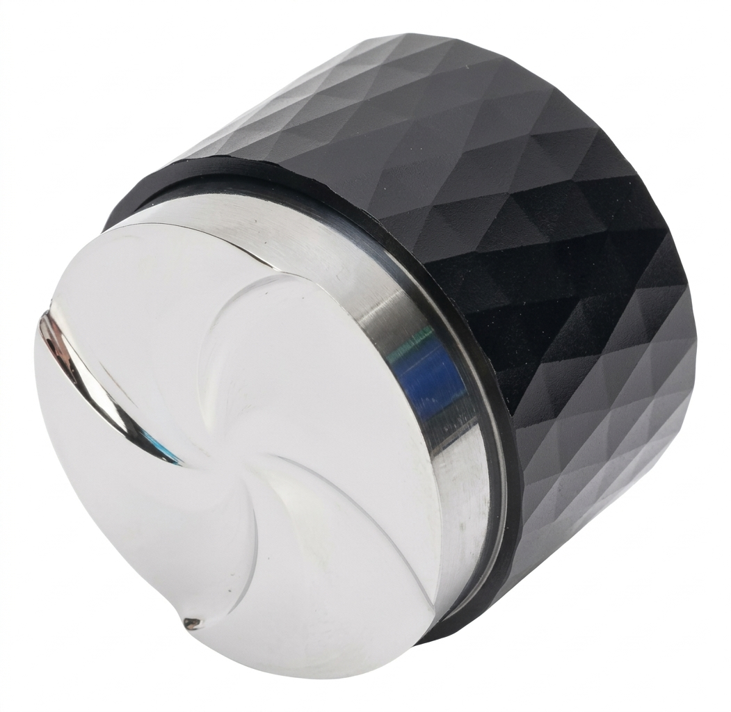 58mm Ripple Base Distributor Tamper with Diamond-Textured Grip