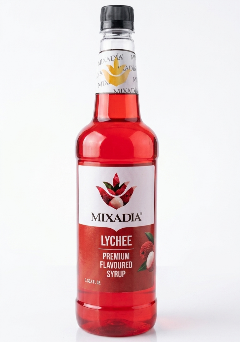 Mixadia Lychee Premium Flavoured Syrup (1 Ltr)