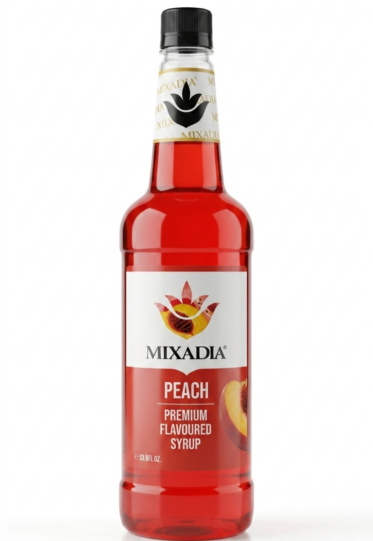 Mixadia Peach Premium Flavoured Syrup (1 Ltr)