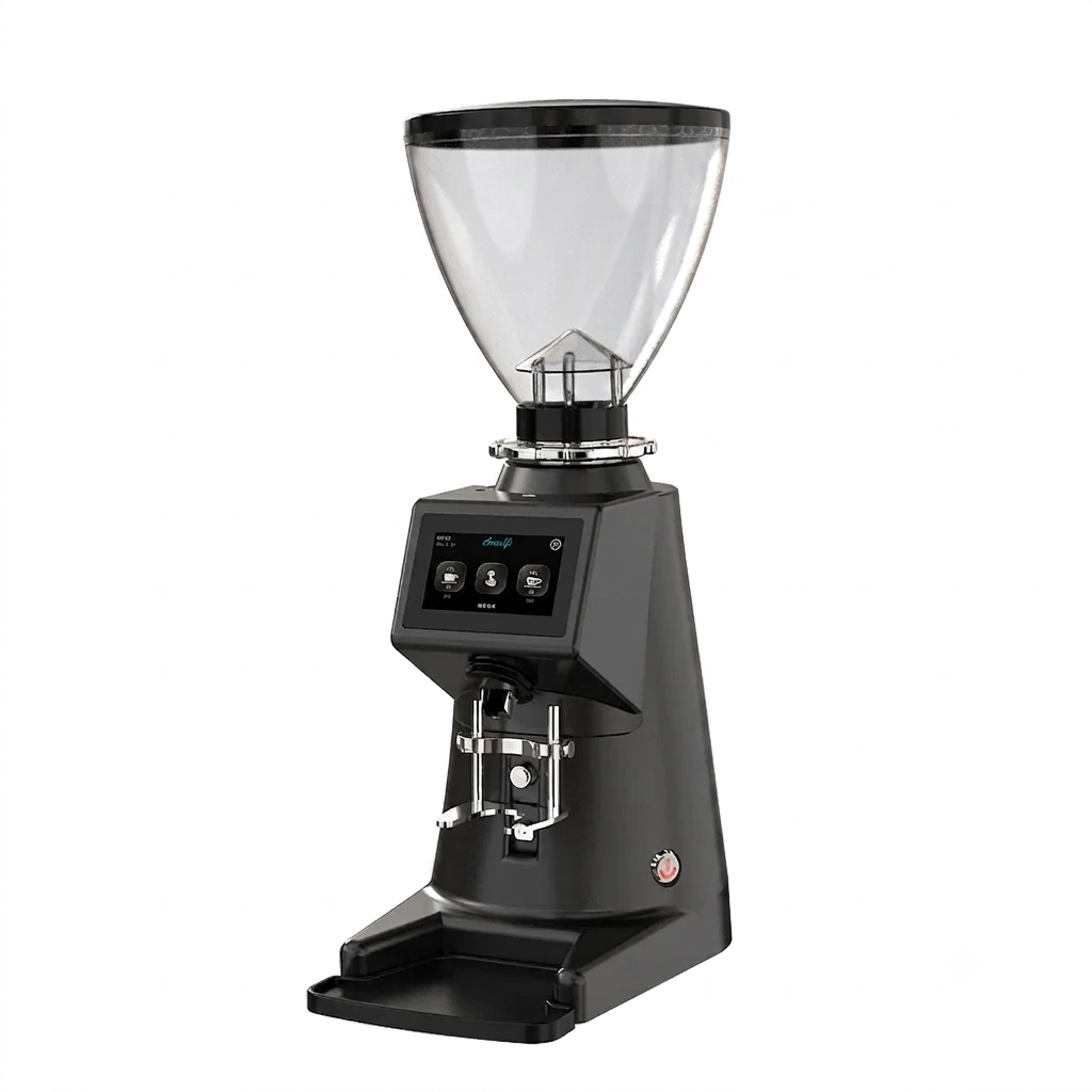 Amalfi X74 Professional Commercial Coffee Grinder – 74mm Flat Burr Coffee Grinder