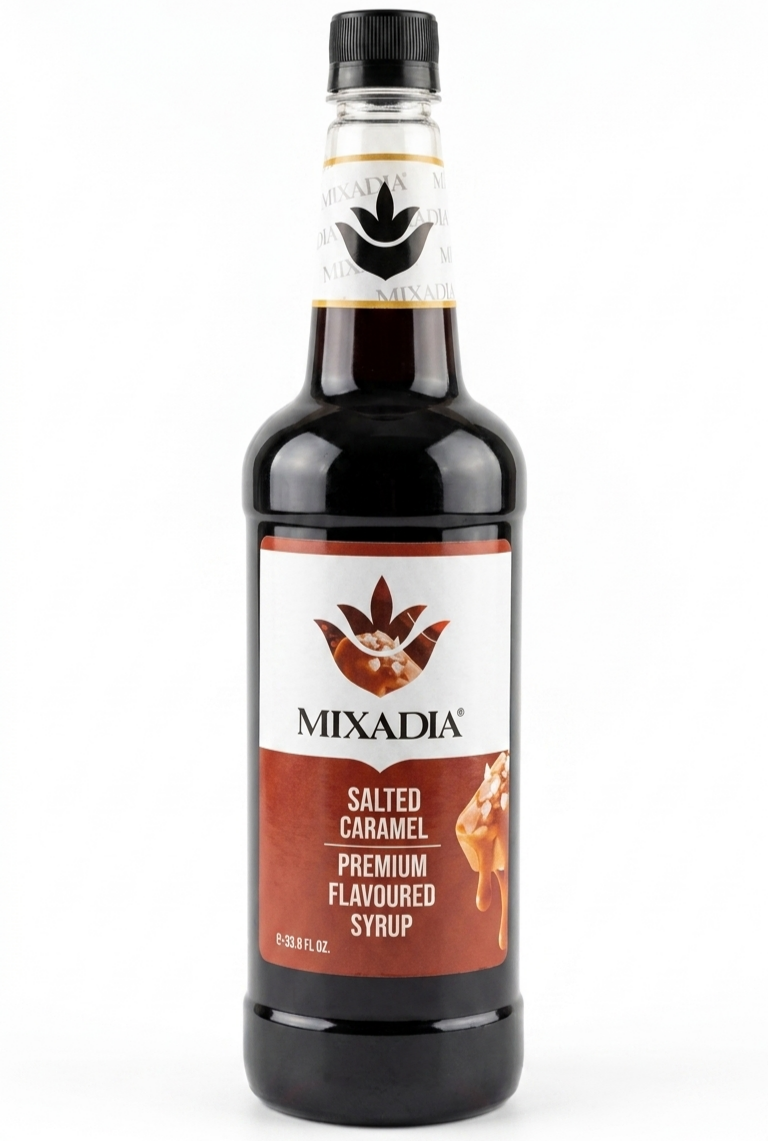 MIXADIA Salted Caramel Premium Flavoured Syrup (1 Ltr)
