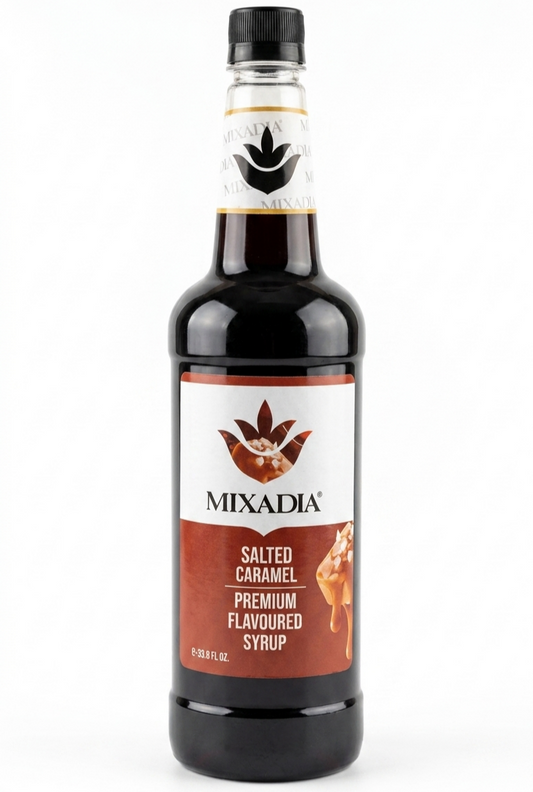 MIXADIA Salted Caramel Premium Flavoured Syrup (1 Ltr)