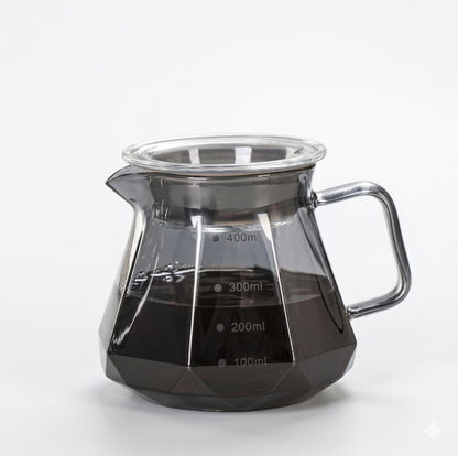 Glass Pour Over Coffee Server – (400ml / 600ml )