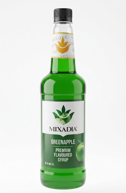 Mixadia Green Apple Premium Flavoured Syrup (1 Ltr)