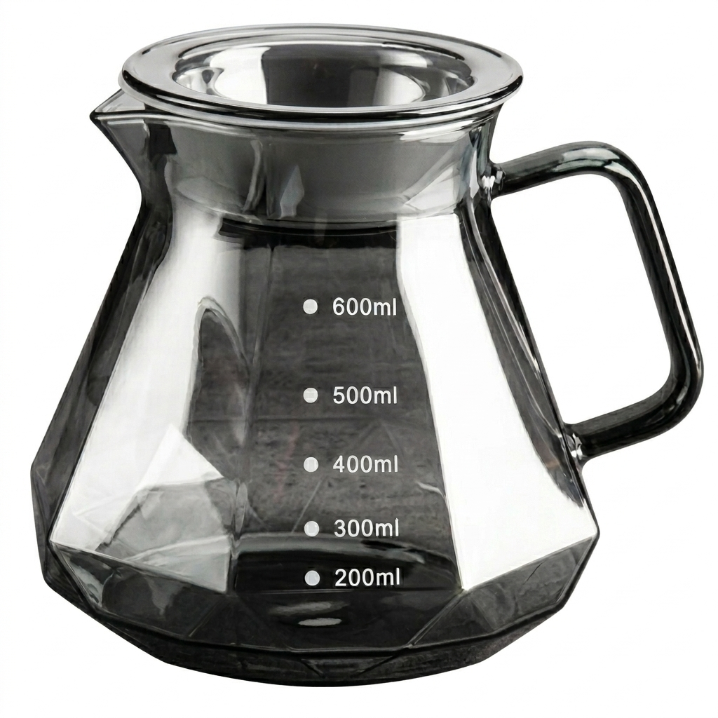 Glass Pour Over Coffee Server – (400ml / 600ml )