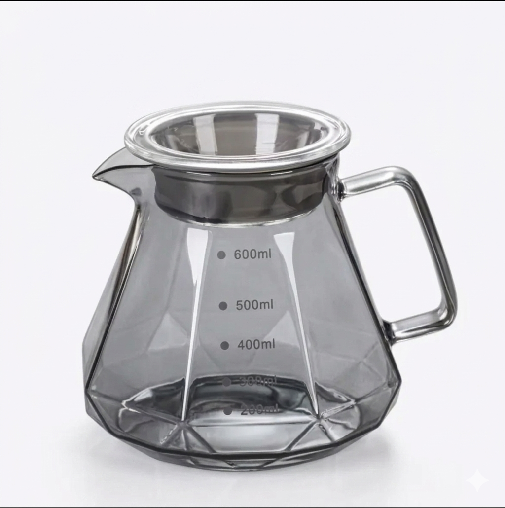 Glass Pour Over Coffee Server – (400ml / 600ml )