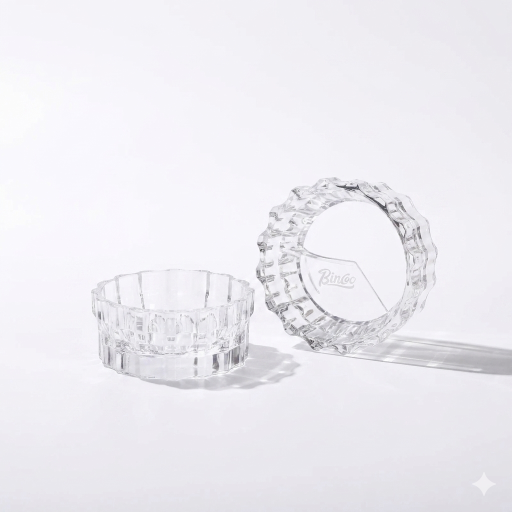 Premium Magnetic Crystal Glass Coffee Dosing Ring