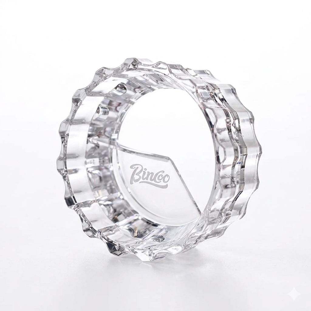 Premium Magnetic Crystal Glass Coffee Dosing Ring