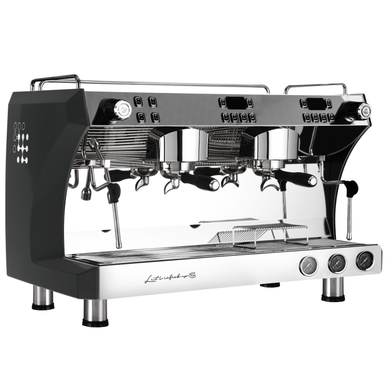 Gemilai G3120C Ink Black Professional Commercial Espresso Coffee Machine New 2-Group