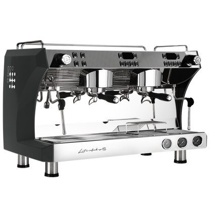 Gemilai G3120C Ink Black Professional Commercial Espresso Coffee Machine New 2-Group