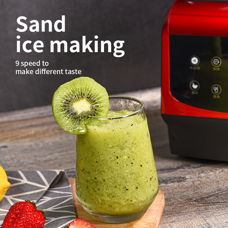 Bevsol Digital Commercial Soundproof Blender – Red